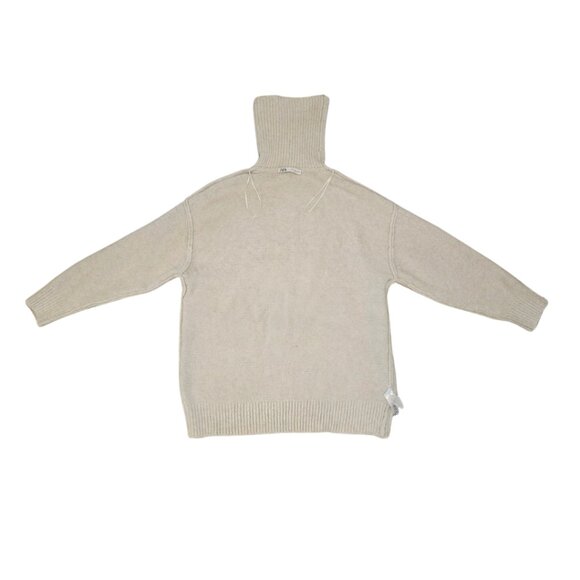 Zara Knit Turtleneck Sweater Women’s S Gray Relaxed Fit - Picture 4 of 8